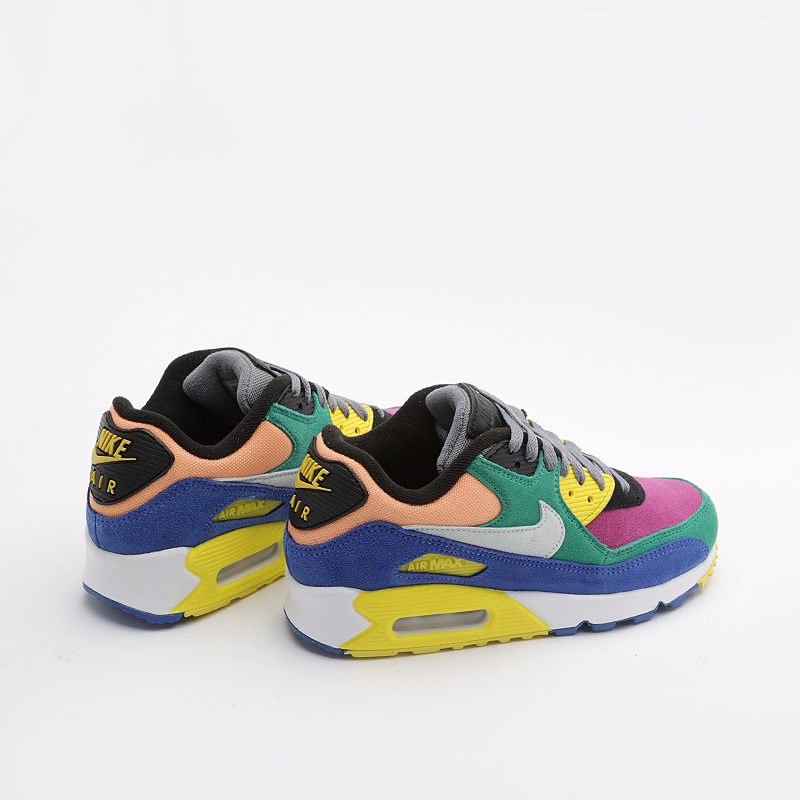  разноцветные кроссовки Nike Air Max 90 QS CD0917-300 - цена, описание, фото 4